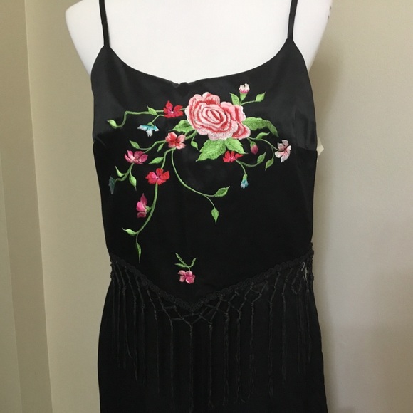 ARIANNA RACHEL KAYE embroidered fringe dress 12 - Picture 2 of 8